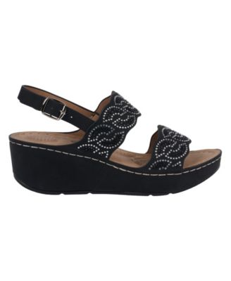Women's Alexia Embellished Wedge Sandals