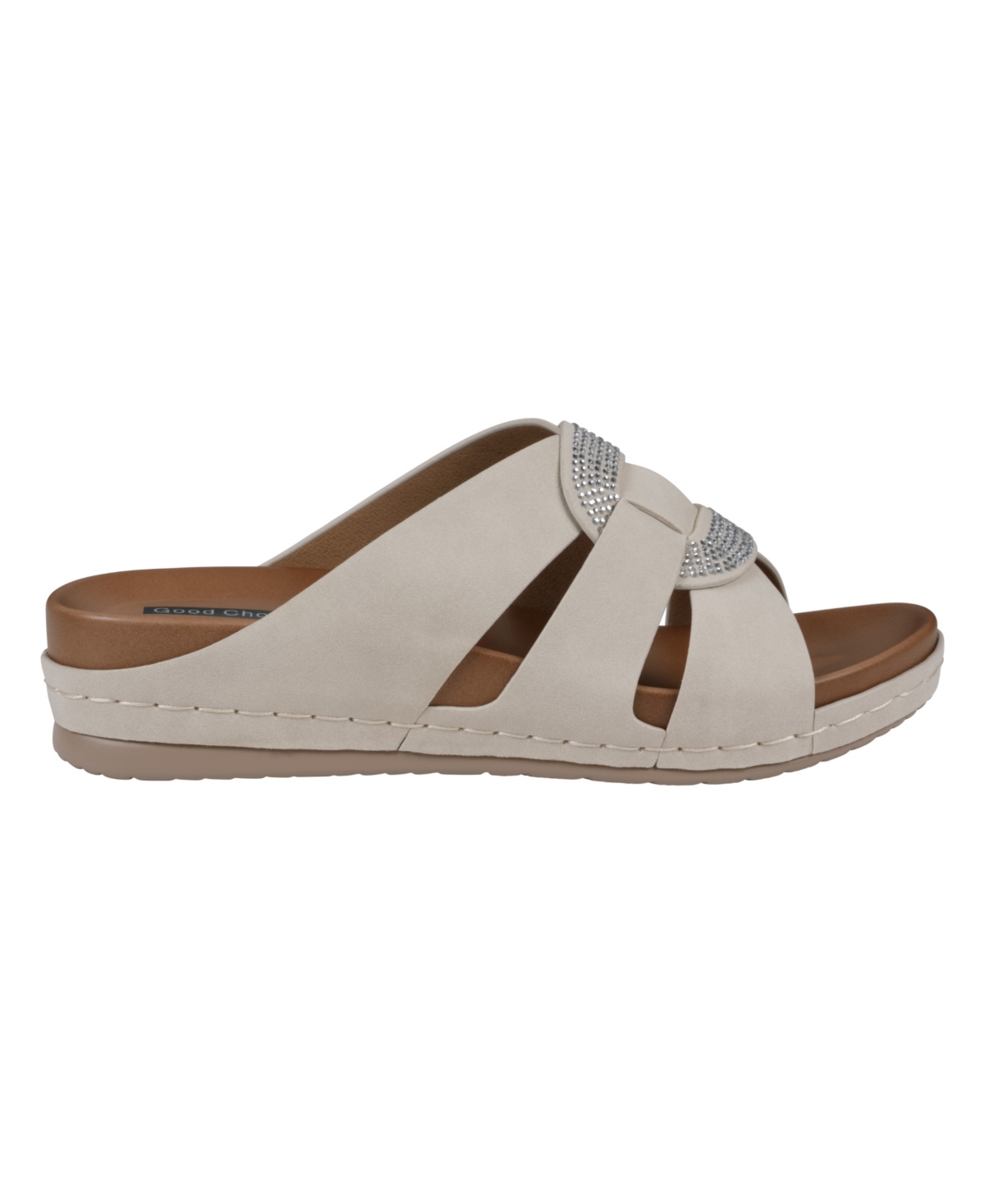 Gc Shoes Women's Betsy Embellished Wedge Sandals In Nude