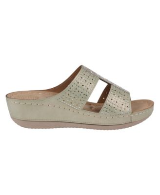 Women's Carrie Embellished Wedge Sandals