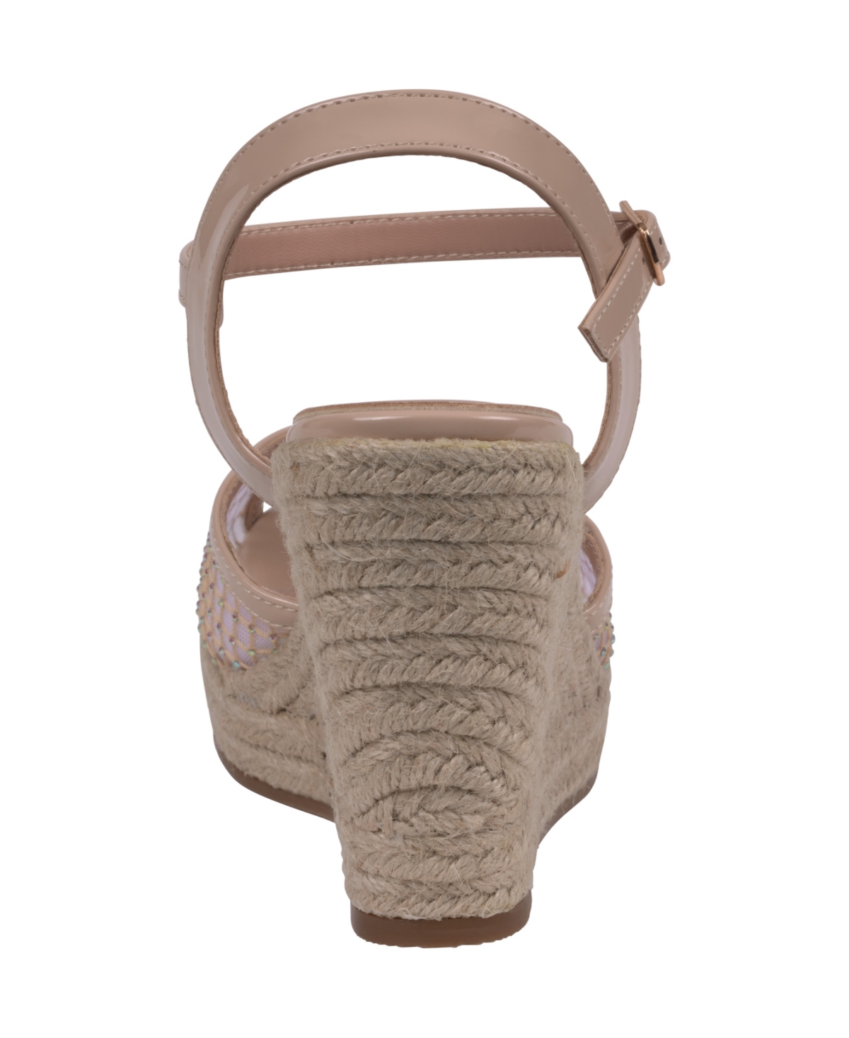 Gc Shoes Mila Espadrille Wedge Sandal In Nude