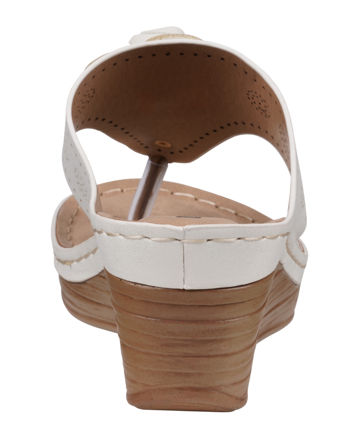 Gc Shoes Willa Flower Wedge Sandal In White