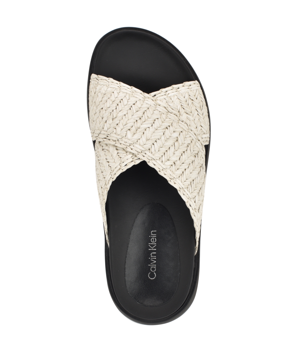 Calvin Klein Pacen Slide Sandal In White
