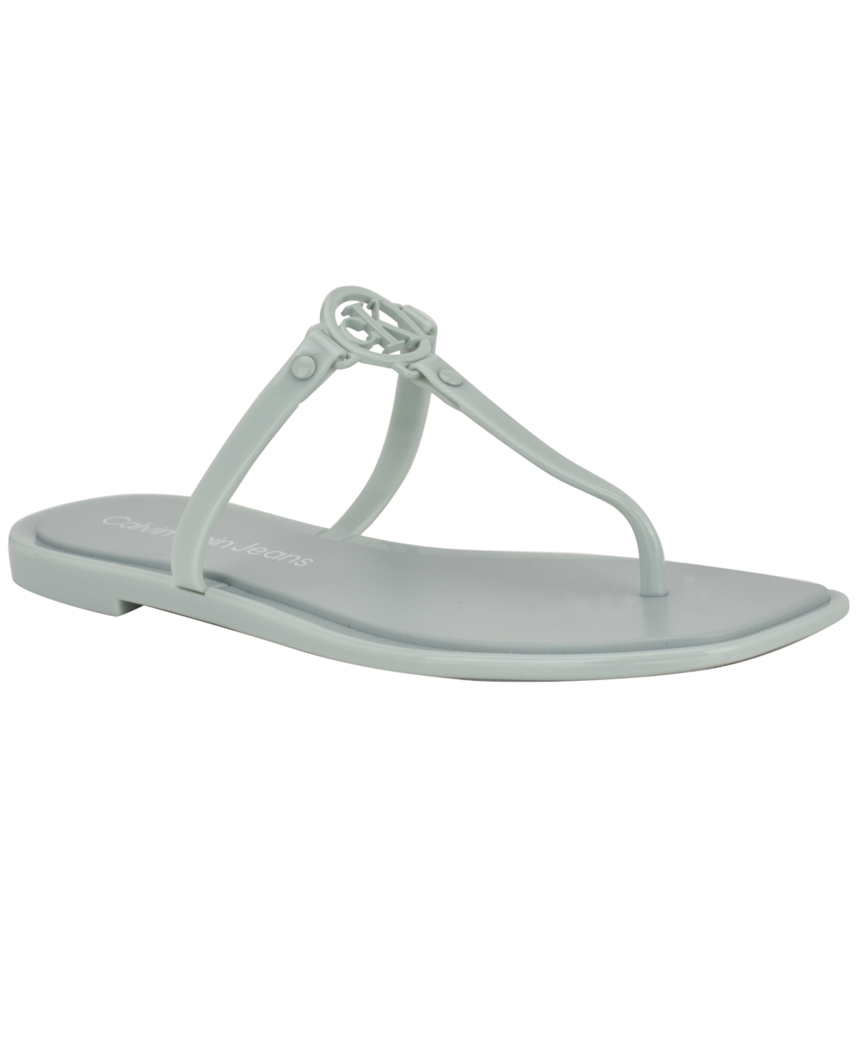 Calvin Klein Edhen Flip Flop In Light Sage Green