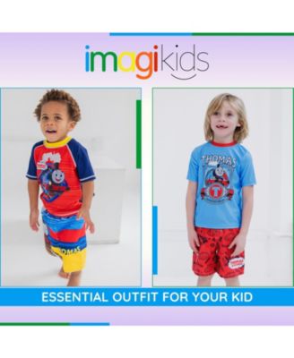 Toddler Boys Rash Guard and Swim Trunks Outfit Set