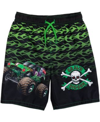 Boys Pullover Rash Guard and Swim Trunks Outfit Set