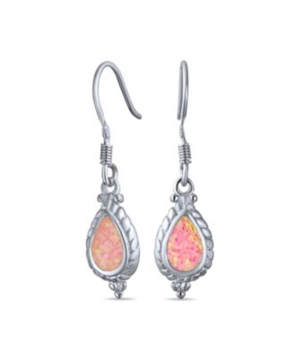 Antico Stile Vintage Cavo Milgrain Cameo Stile Teardrop Iridescente