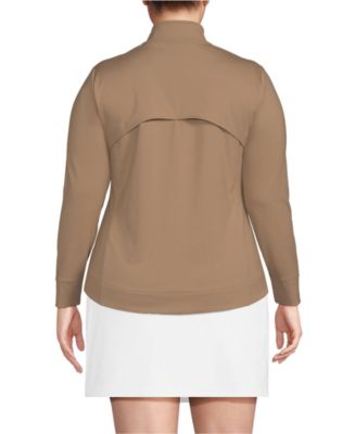 Ударопрочная куртка на молнии большого размера Lands' End Plus