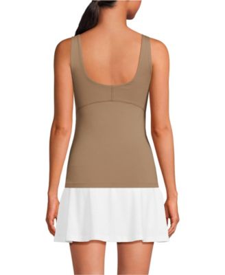 Женская эффектная майка Active с круглым вырезом и высокой посадкой от Lands' End