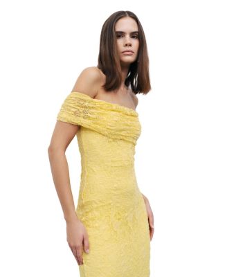 Women's Off-The-Shoulder Lace Detailed Maxi Dress