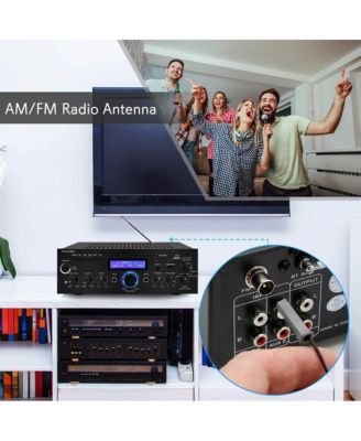 Bluetooth Stereo Amplifier Receiver with FM Radio & USB - PDA5BU