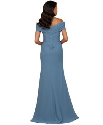Women's Off Shoulder Elegant Chiffon Gown