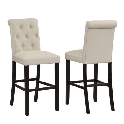  Solid Wood Tufted Asons Barstool, Set of 2