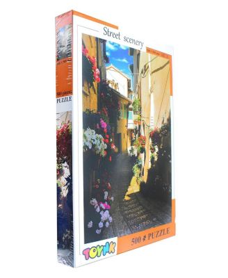 Street Scenery Village Street 500 Piece Jigsaw Puzzle