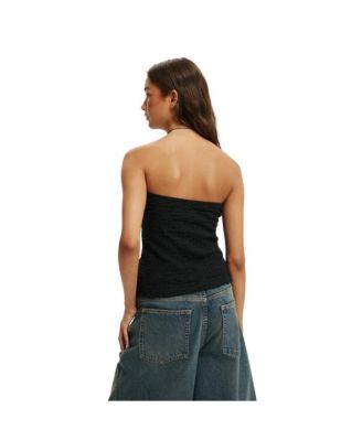 Женский топ-трубочка Stacey Twist спереди ИЗ ХЛОПКА