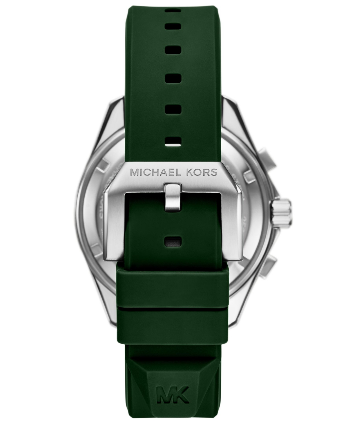 Michael Kors Men's Maritime Chronograph Green Silicone Watch, 45mm In Green