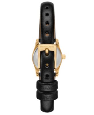 Women's Lexington Black Leather Watch, 19mm