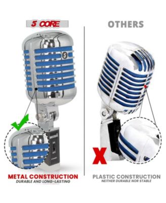 Professional Vintage Microphone for Singing Dynamic Super Cardiod XLR Old Retro Wired Vocal Mic