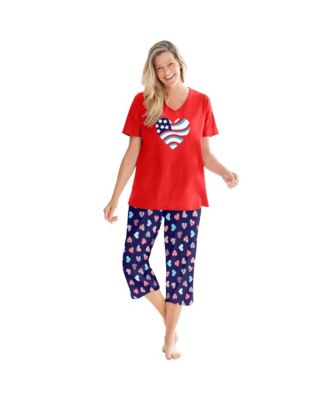 Women's Dreams and Co. 2-Piece Capri PJ Set