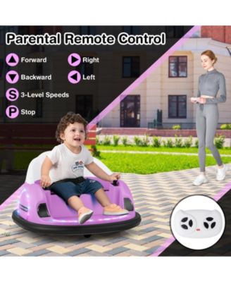 12V 360° Spinning Bumper Car – Remote Control, LED Lights, Music