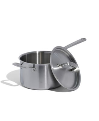Stainless Steel Clad 4-Quart Saucepan with Lid