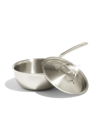 Stainless Steel Clad 2-Quart Saucier with Lid