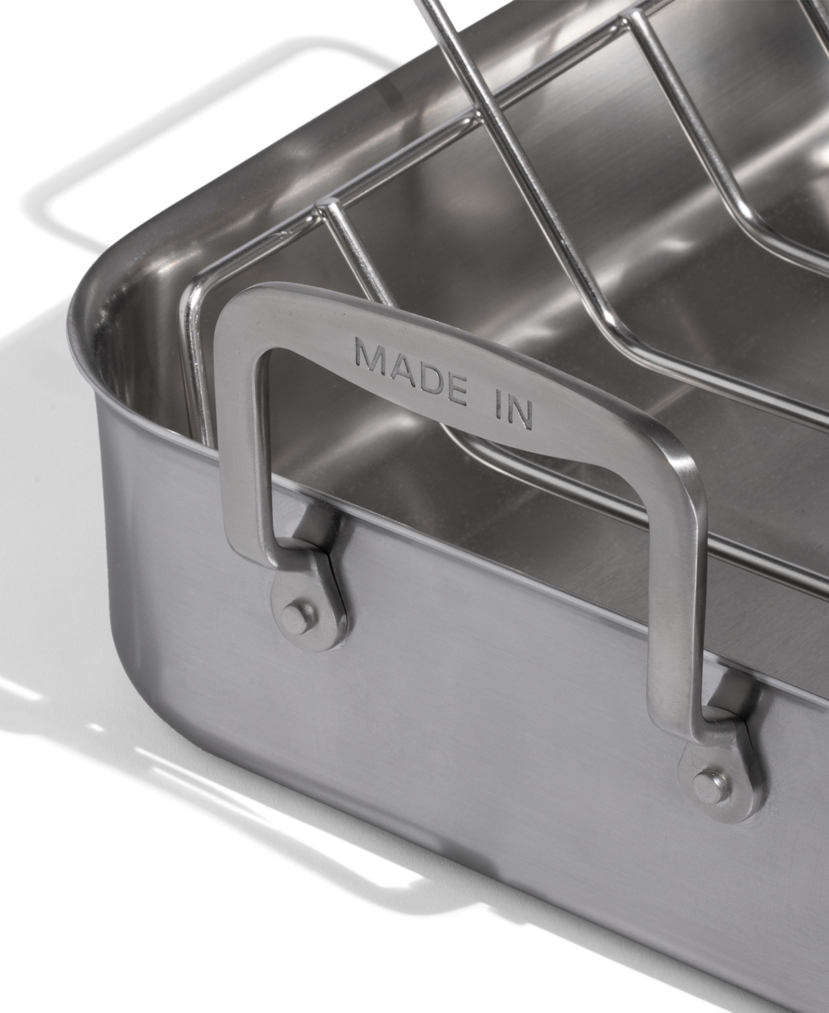 Made In Stainless Steel Clad 17" Roasting Pan