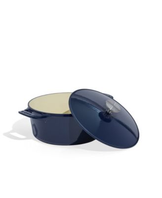 Enameled Cast Iron 5.5-Quarts Round Dutch Oven with Lid