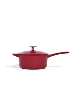 Enameled Cast Iron 2-Quarts Saucepan with Lid