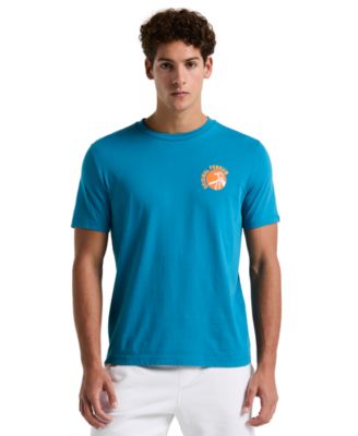 Оригинальный Пингвин Original Penguin Мужская коктейльная футболка Pete Slim Fit с коротким рукавом и круглым вырезом горловины с графическим принтом 9790₽