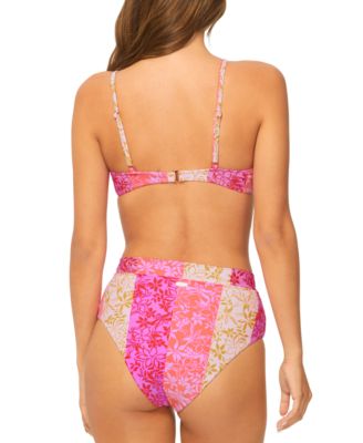 Juniors Twisty Bikini Top Tropics High Rise Bikini Bottoms