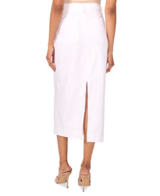 Женская юбка миди из льняной ткани с накладными карманами от Vince Camuto