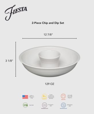 Linen 2-Piece Chip & Dip Set
