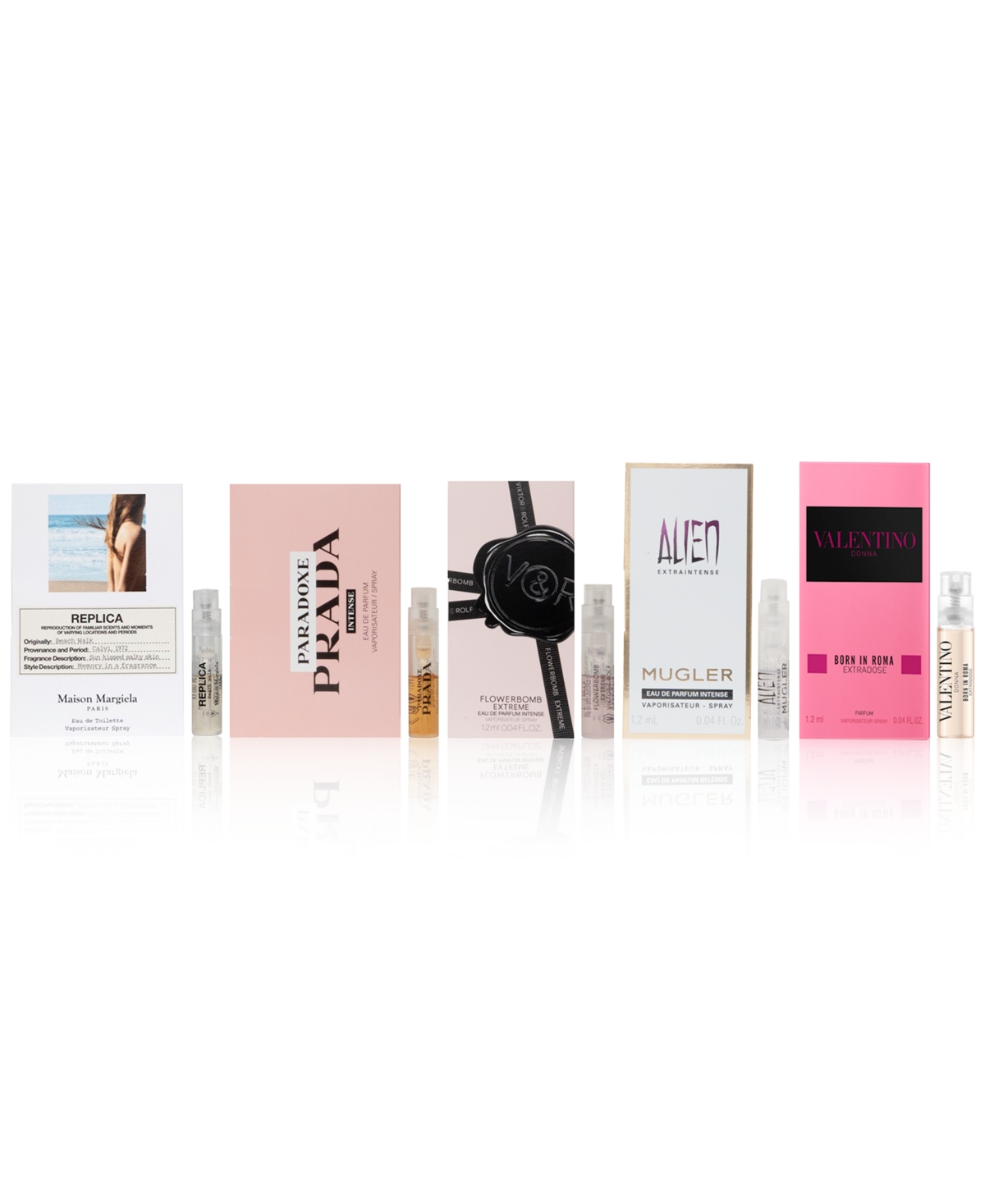 Free fragrance sampler with $150 Beauty or Fragrance purchase - Valentino, Maison Margiela  More