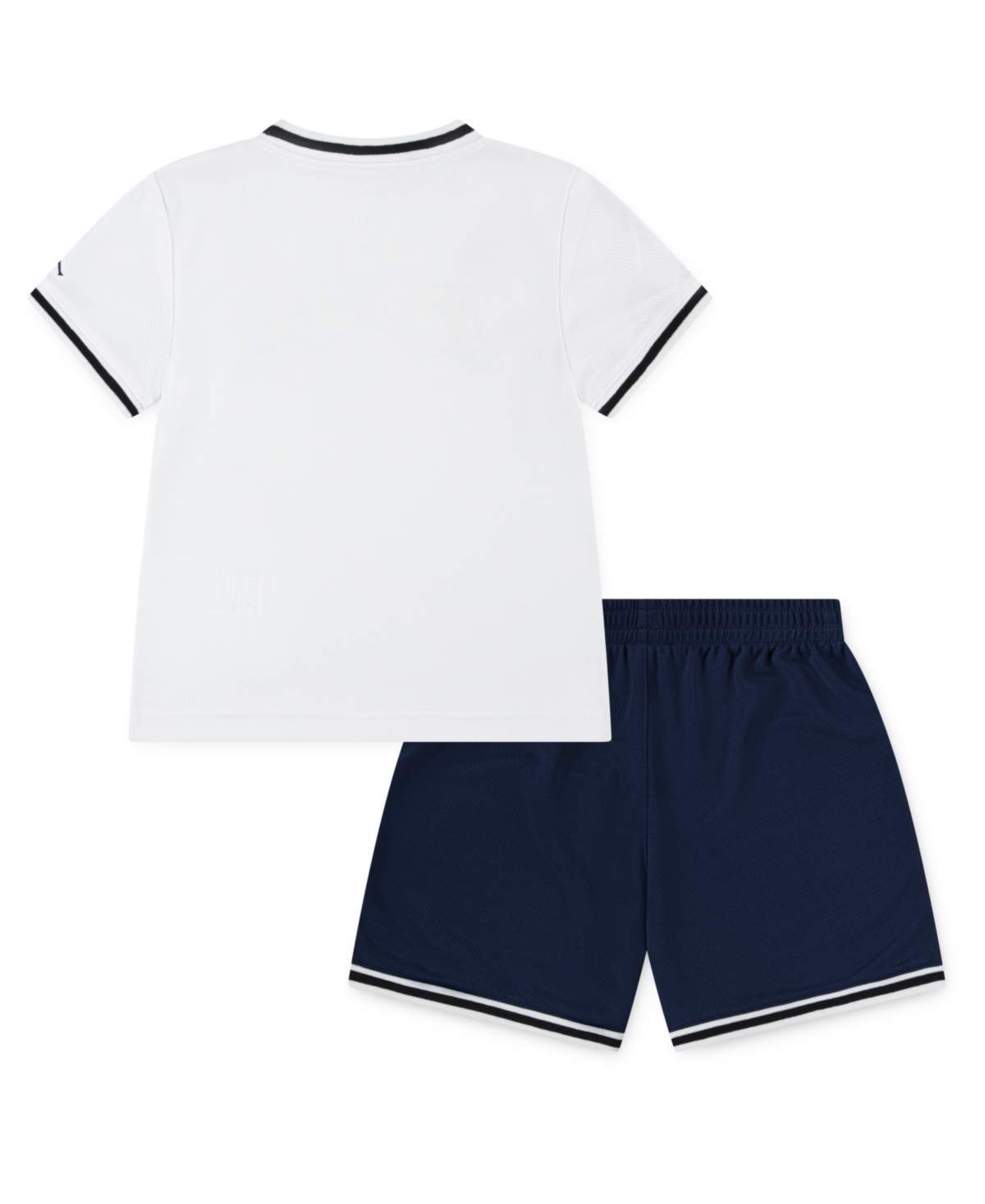 Jordan Little Boys 2-piece Logo Mesh T-shirt And Shorts Set In Midnight Navy