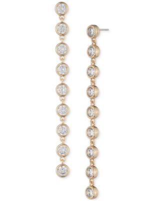 Линейные серьги-капли Lauren Ralph Lauren с кубическим цирконием