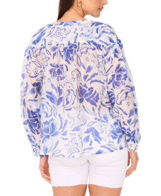 Женский топ с принтом на галстуке спереди от Vince Camuto