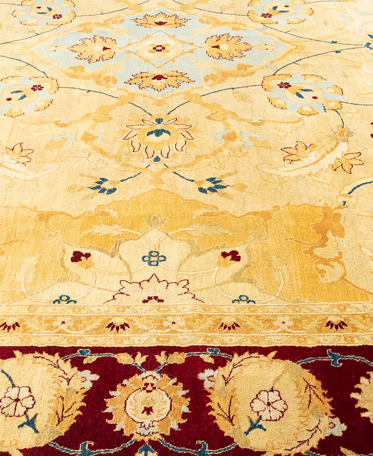 Adorn Hand Woven Rugs Mogul M1422 9'2''x12' Area Rug In Yellow