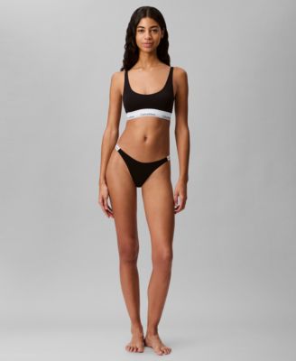 Women's Modern Logo Dipped String Thong Underwear QD5157