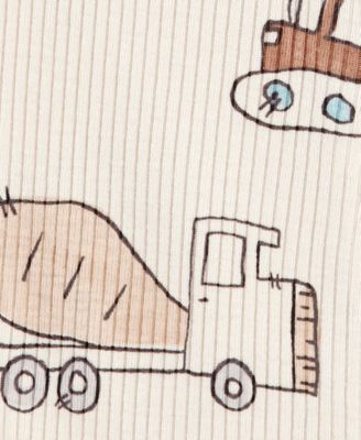 Baby Boys Construction Ribbed Sleep & Play 