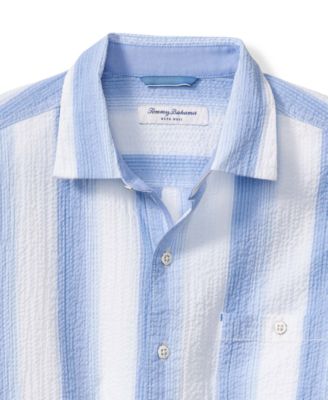 Мужская рубашка в полоску Malibu с коротким рукавом и пуговицами спереди от Tommy Bahama от Nova Wave