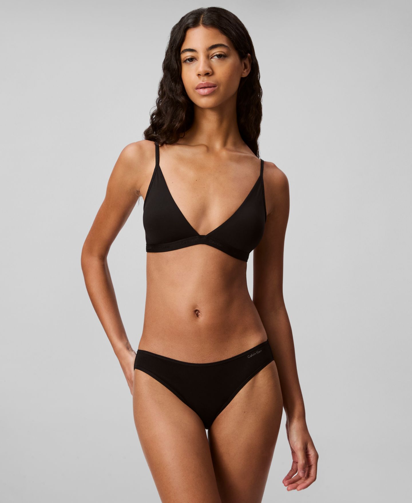 Бралетт Body, лёгкая чашка, треугольные чашки — Calvin Klein, цвет: Чёрный — фото 3