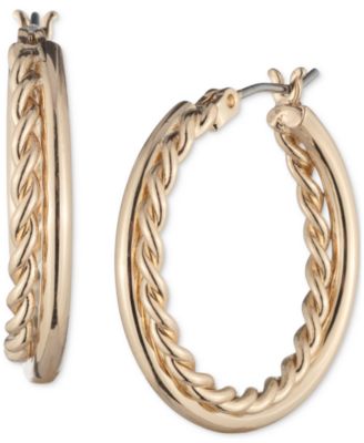 Серьги-кольца Lauren Ralph Lauren Rope Twist Medium, 1