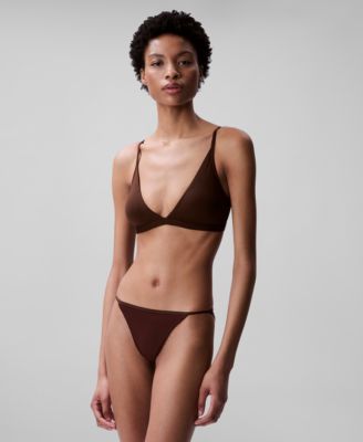 Women's Form To Body Lightly Lined Triangle Bralette QF6758