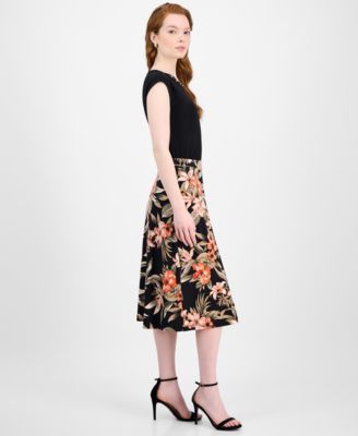 Женская юбка миди с цветочным принтом Kasper