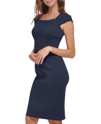 Женское платье с круглым вырезом и короткими рукавами от Calvin Klein для подводного плавания