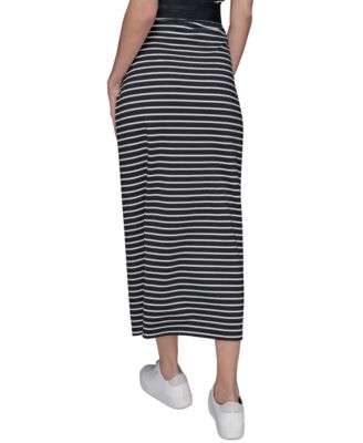 Женская юбка миди в полоску от КАРЛА ЛАГЕРФЕЛЬДА в ПАРИЖЕ