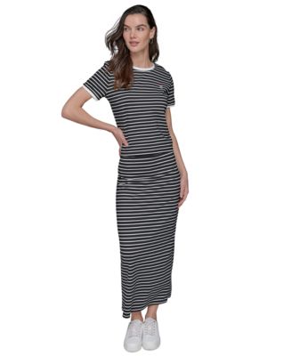 Женская футболка в полоску от КАРЛА ЛАГЕРФЕЛЬДА в ПАРИЖЕ