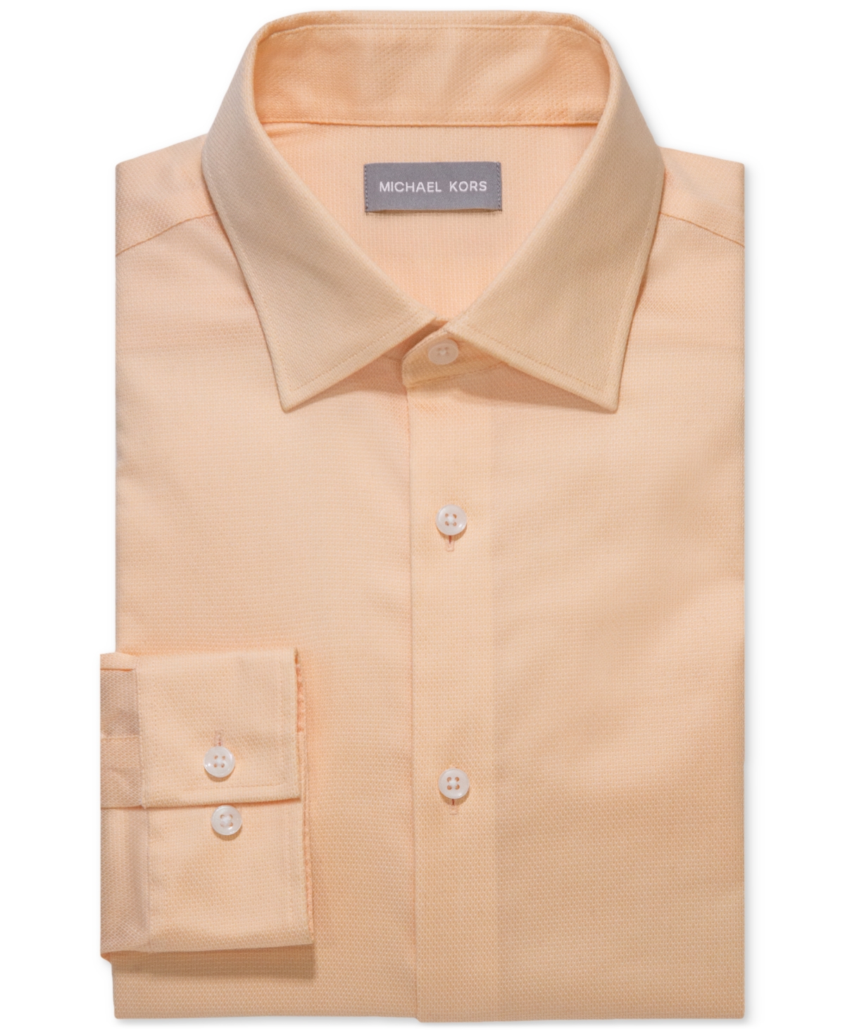 Michael Kors Men's Regular Fit Comfort Stretch Dress Shirt In Orange