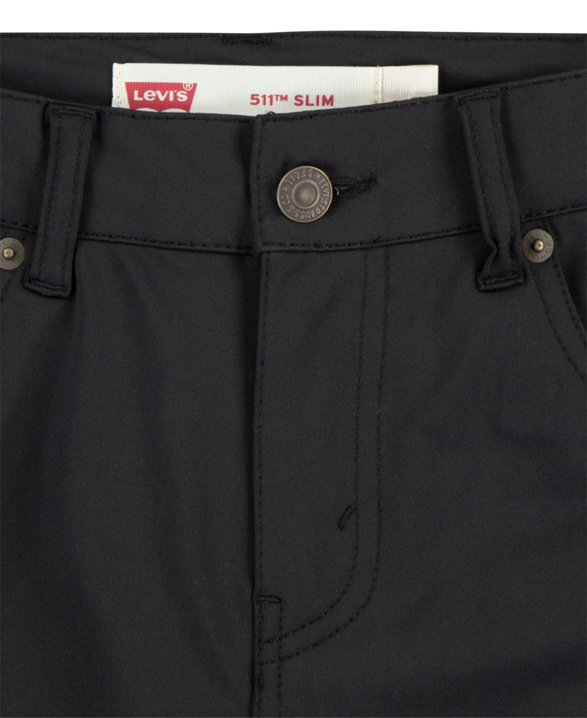 Shop Levi's Big Boys 511 Slim Fit Performance Stretch Shorts In Jet Black
