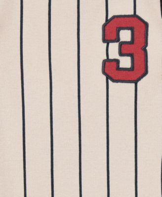 Baby Boys Cotton Sports Jersey Long-Sleeve Bodysuits, 4 Pack 